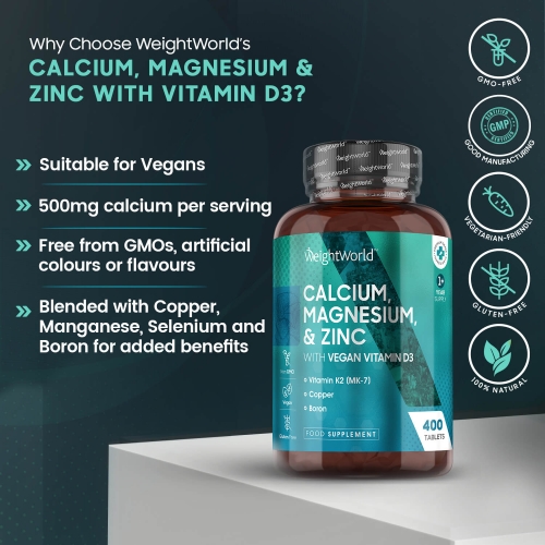 Calcium, Magnesium and Zinc with Vitamin D3
