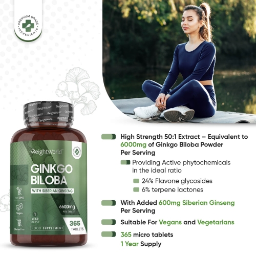 Ginkgo Biloba With Siberian Ginseng Tablets