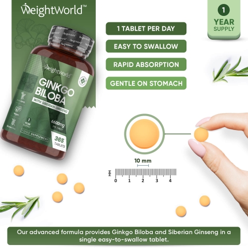 Ginkgo Biloba With Siberian Ginseng Tablets