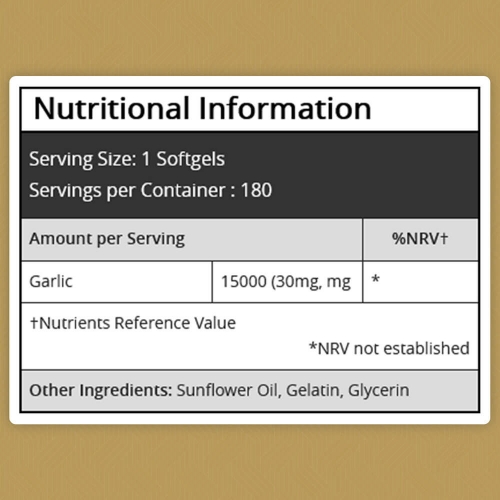 Odourless Garlic Oil Softgels
